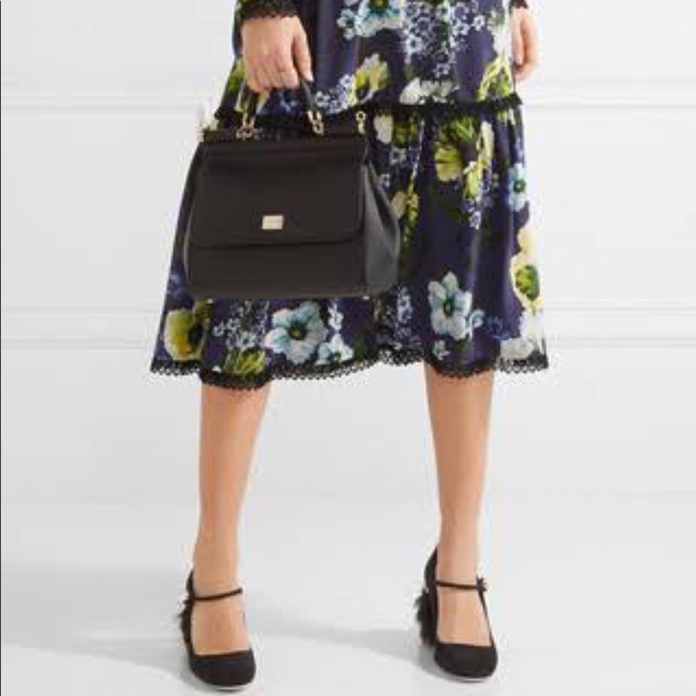 D&G Medium Sicily Textured Leather Bag
